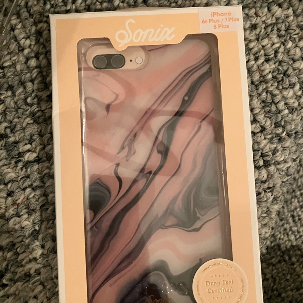 Sonix Blush and Black Quartz Swirl iPhone Case for 6s Plus/7 Plus/8 Plus